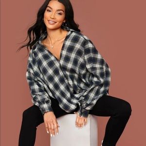 trendy oversized flannel